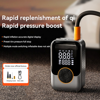 Portable Tire Inflator Cordless -Digital Air Compressor w/ LCD & USB-C | Dual Use for Car Tires, Bikes, Camping Mattress
