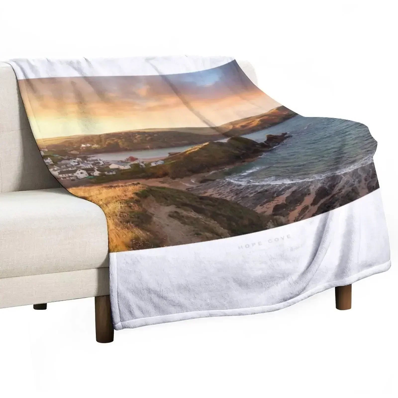 Hope Cove Throw Blanket Hairy Plaid on the sofa Thermal Hairys Shaggy Decorative Throw Blankets