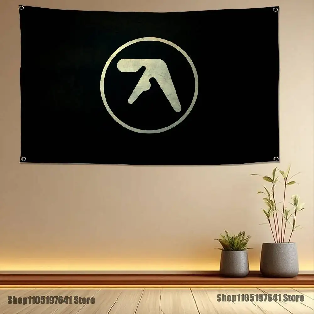 Logo Art A-Aphex T-TwinS Flag Tapestry Banner For Bedroom Outdoor Living Room Restaurant Bar Wall Decor Party