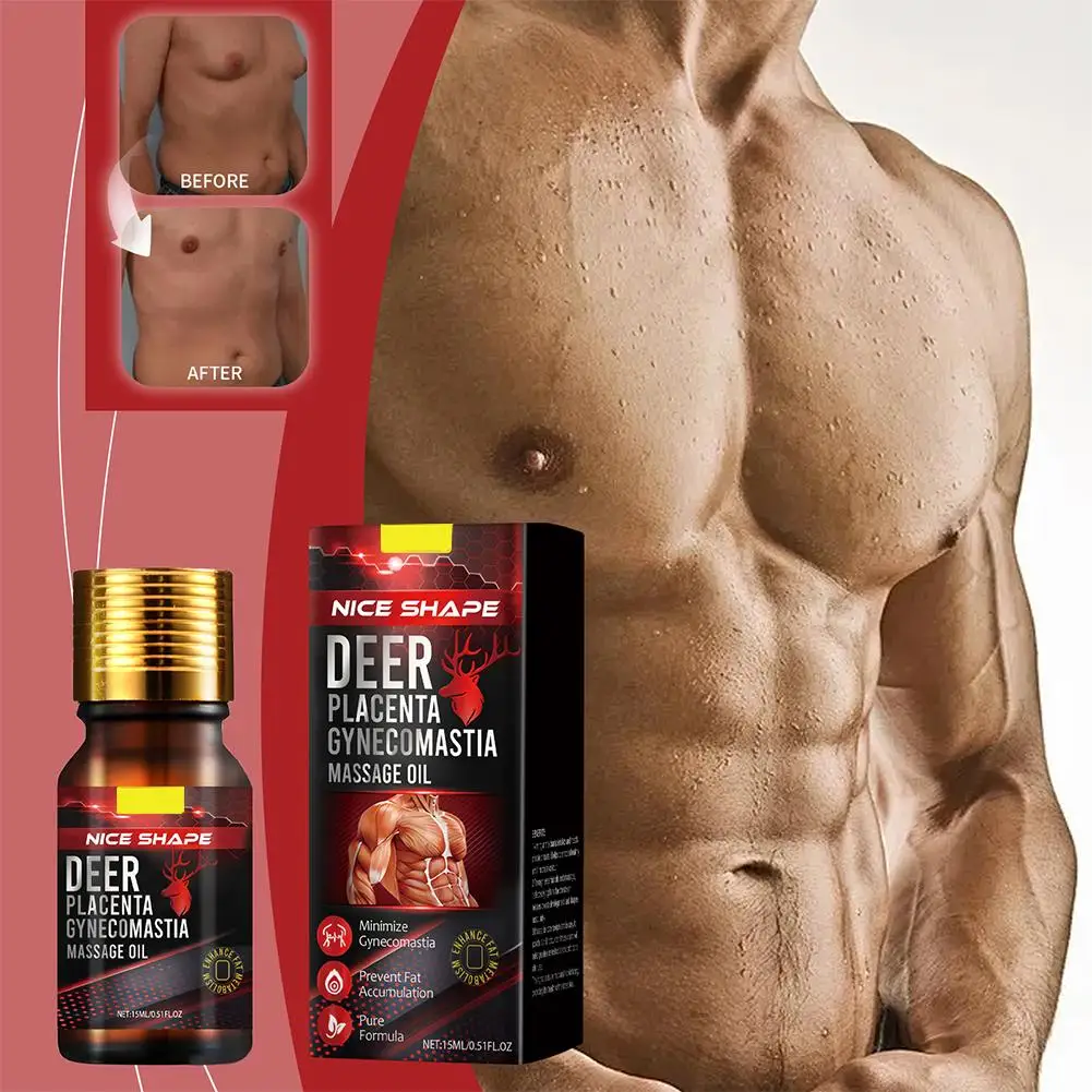 15ml For Male Chest Contouring Massage Oil X3P0