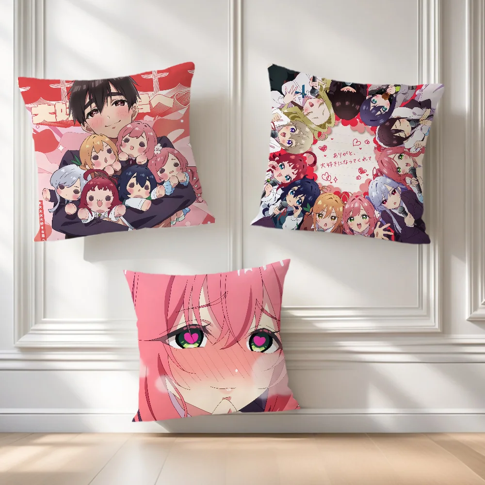 100 Anime Soft Comfortable Pillow Case The for Sofa Living H-Hanazono Room Girlfriends Home Office Decor H-Hahari Protective Cov