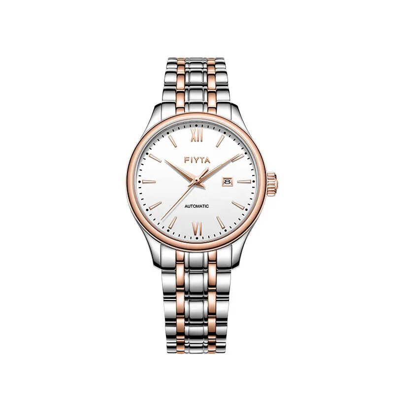 ساعات رجالية ميكانيكية أوتوماتيكية من Fiyta، زجاج كريستال الياقوت، ساعات عمل عصرية للرجال