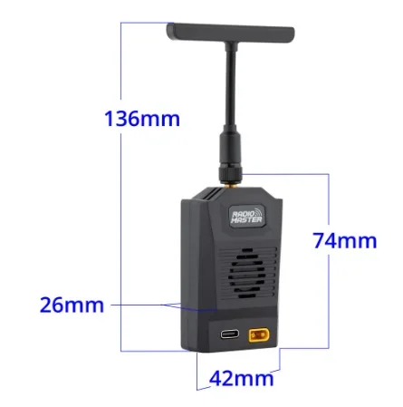 RadioMaster Ranger Nano All-in-one ELRS Combo 2.4GHz Transmitter Module with RP1 RP2 Receivers Upgrade Parts for Multi RC Models