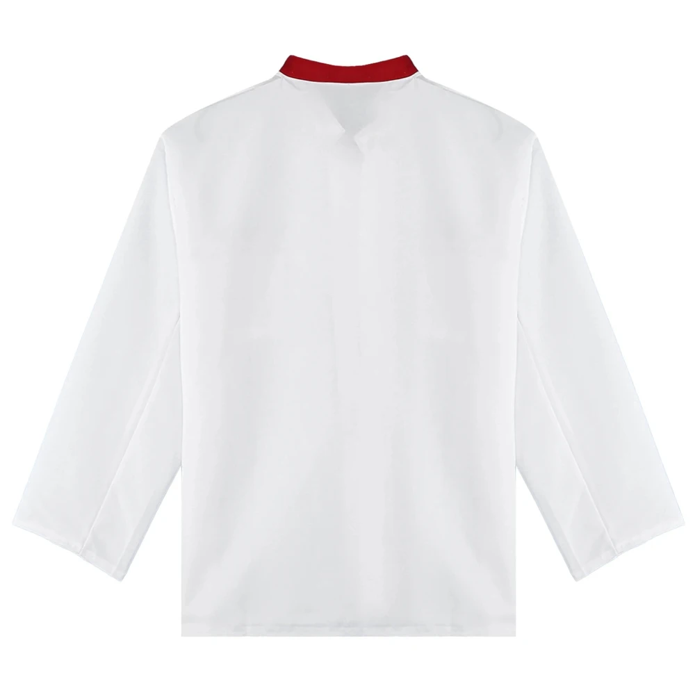 Chaqueta de Chef Unisex con doble botonadura, servicio de comida de cocina, uniforme de trabajo, abrigo de Chef, Tops, chaqueta de restaurante, Ropa de Trabajo