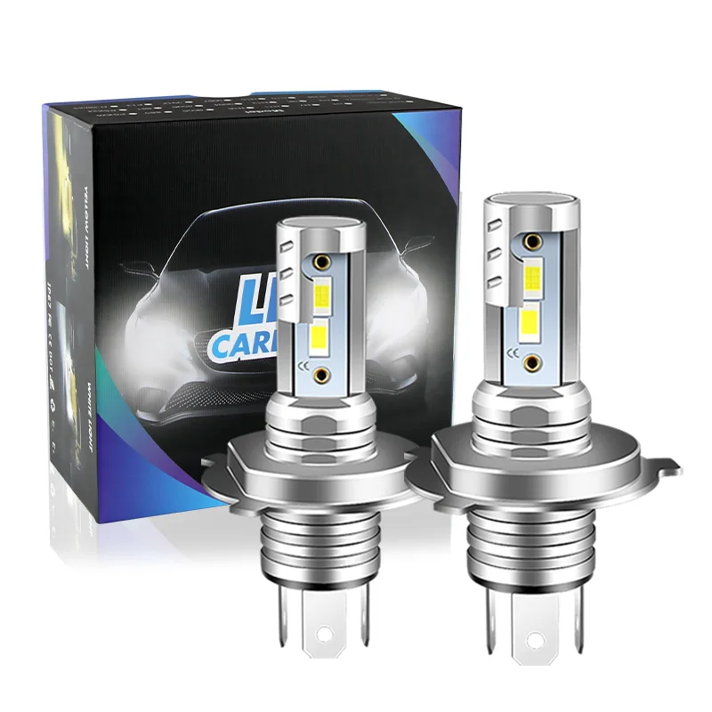 2PCS For Yamaha FZ6N H4 9003 HS1 Motorcycle LED Headlight Bulbs