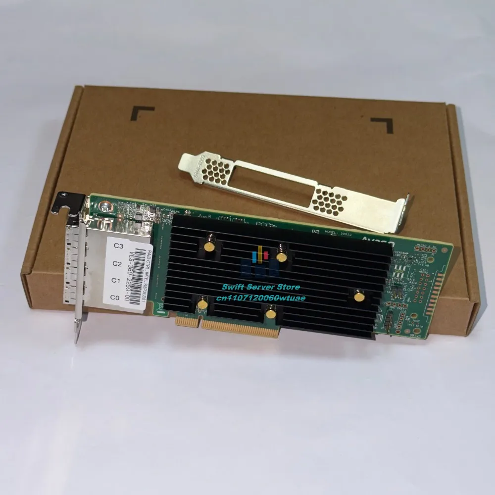 LSI 9400-16E 16-Port 12Gbps External Tri-Mode SAS HBA PCIe 3.1 x8 SFF-8644 for NVMe SAS SATA JBOD