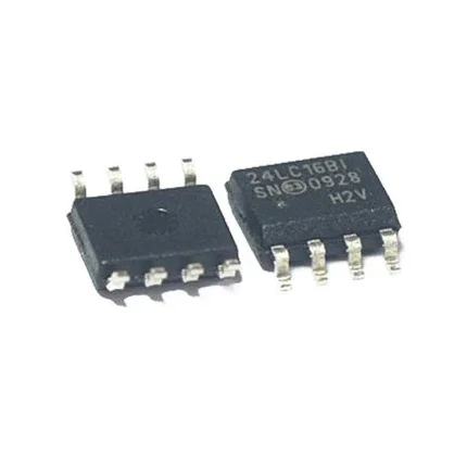 5pcs/lot 24LC16B-I/SN SOP8 24LC16BI /SN IC EEPROM 16KBIT I2C 8SOIC 24LC16BT-I/SN 24LC16B-ISN 24LC16BISN 24LC16B1 24LC1681 24LC16