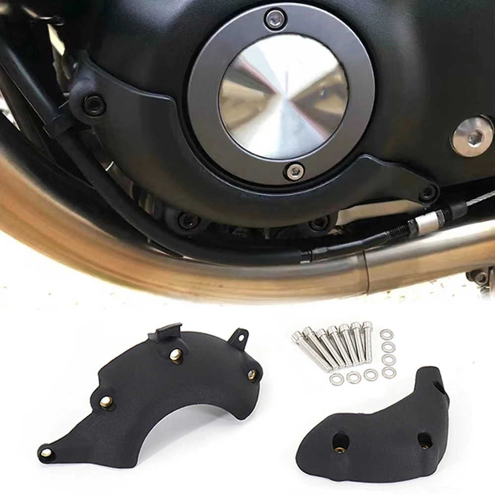 

2017- Motorcycle Engine Stator Case Cover Guard Protector Kit For Bonneville T100 Black T120 Thruxton RS / 1200 Street Scrambler