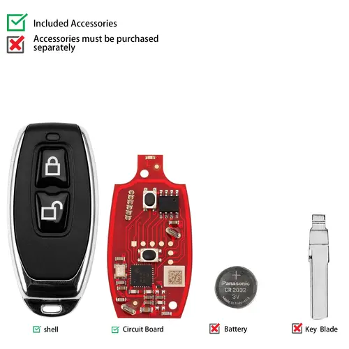 Imagen 2 del producto Xhorse XKGD22EN 2a generación Control remoto de garaje soporte programación inalámbrica versión en inglés 5 unids/lote