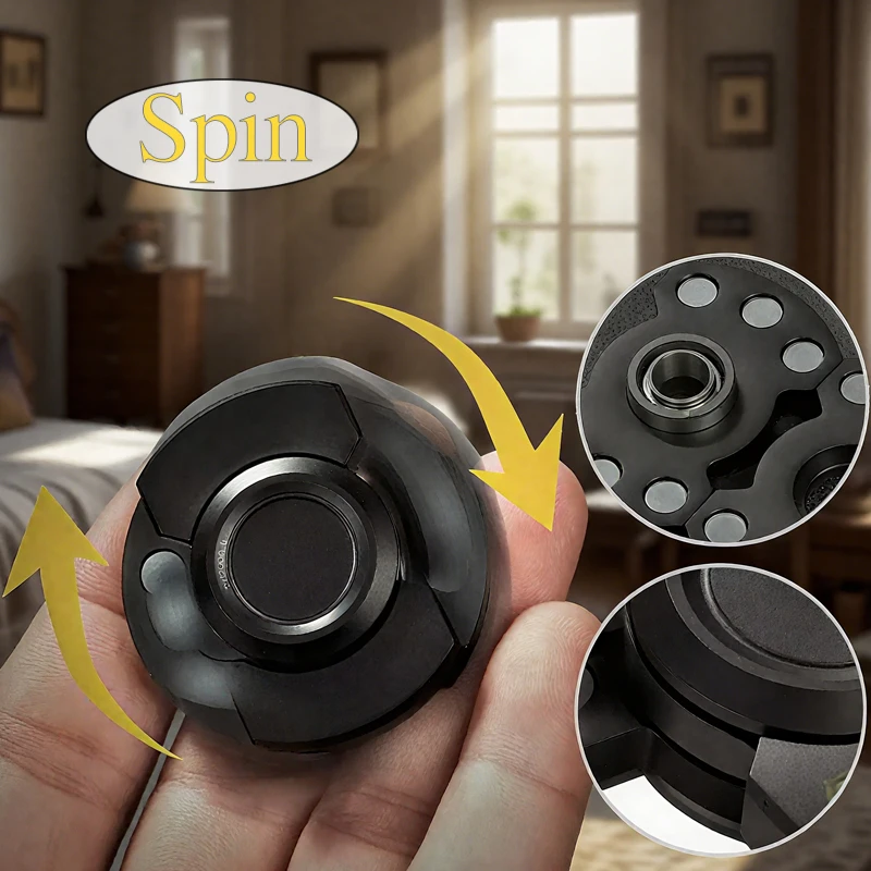 Metalen magnetische fidgetspinner in drie stijlen – stress- en angstverlichting voor volwassenen met ADHD |   EDC Toy Fidget speelgoed volwassen kinderen cadeau