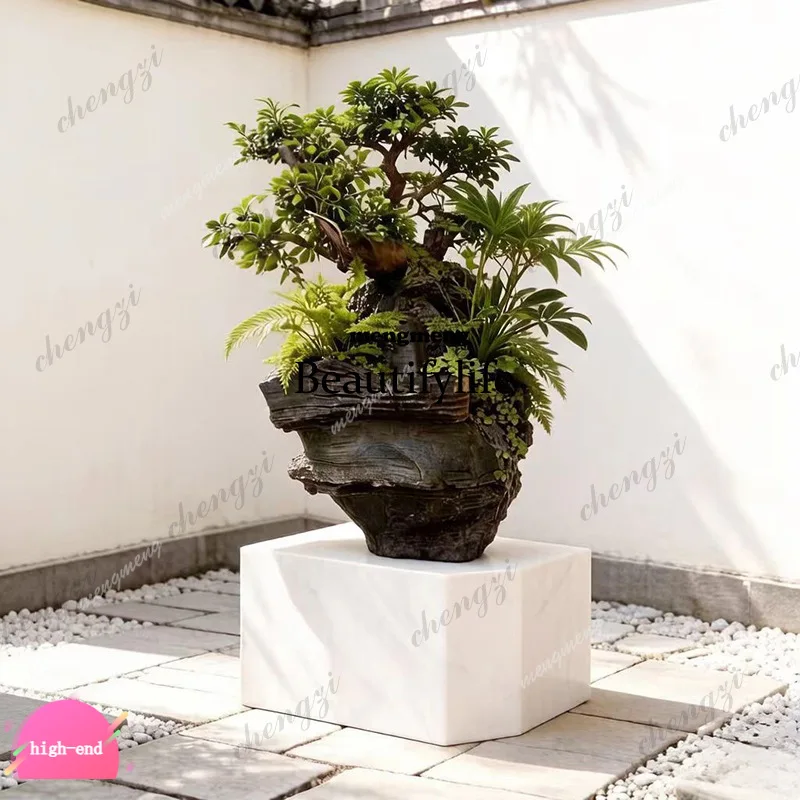 R134 Large rockery flowing water landscaping stone aquarium landscape stone hotel clubhouse balcony courtyard