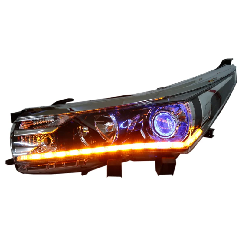 Customized Full LED Headlights For Toyota Corolla 2014-2018 Bi-xenon Projector Lens Front Lamps With DRL