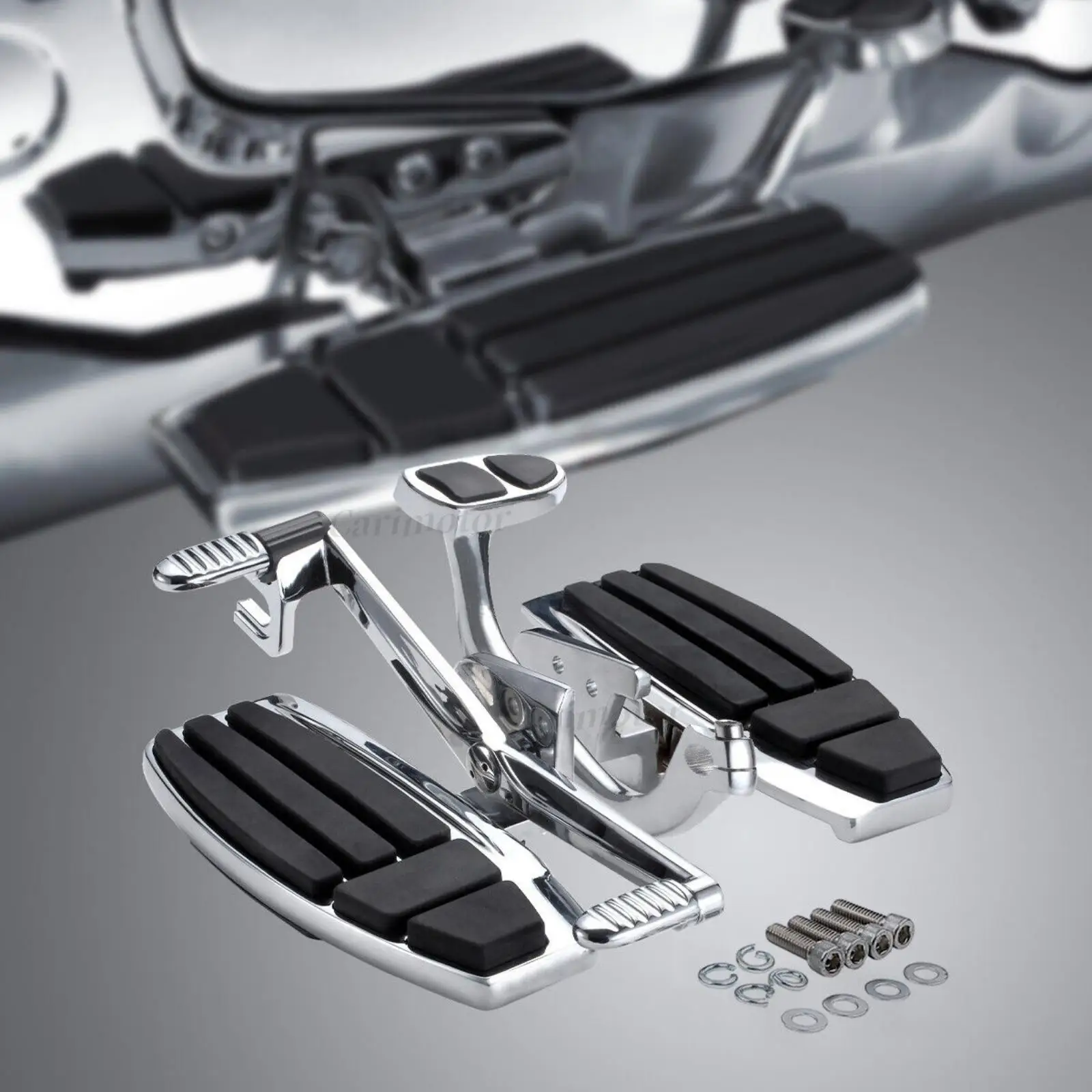 Plancher de marchepied conducteur chromé L & R, adapté pour Honda GoldOO1800 2001-17 Valkyrie