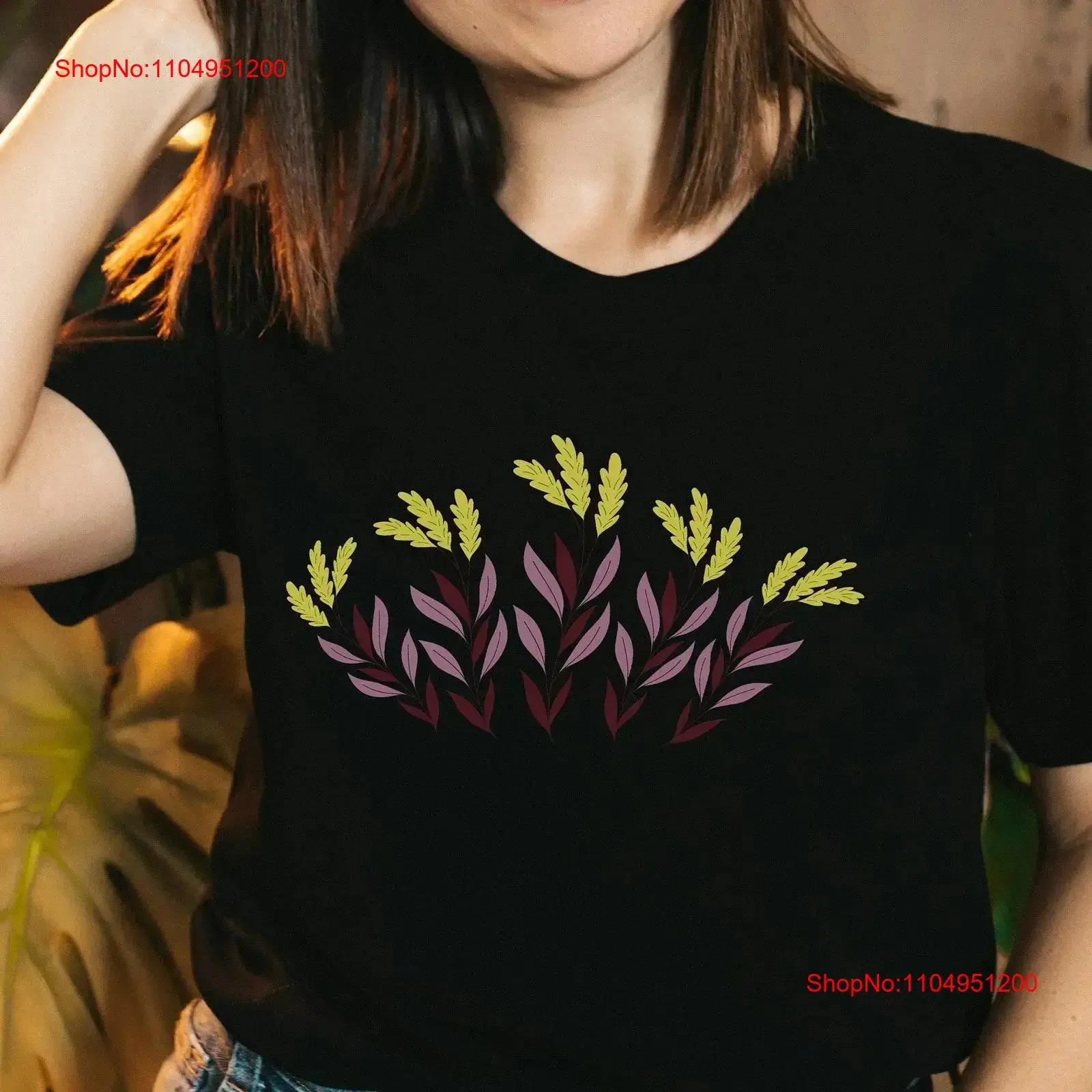 Camiseta de flores de trigo, flores silvestres, señoras salvajes, mujeres florales, mejor amigo, ramo de jardinería, ropa de diseñador lavada vintage