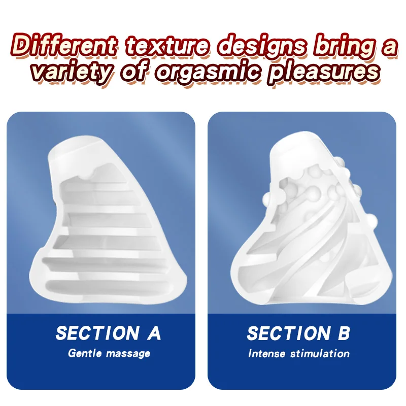 Pocket Portable Soft Silicone Male Masturbation Cup Realistic Texture Pocket Massager Intimate Toy for Adult Men Over 18 view 2