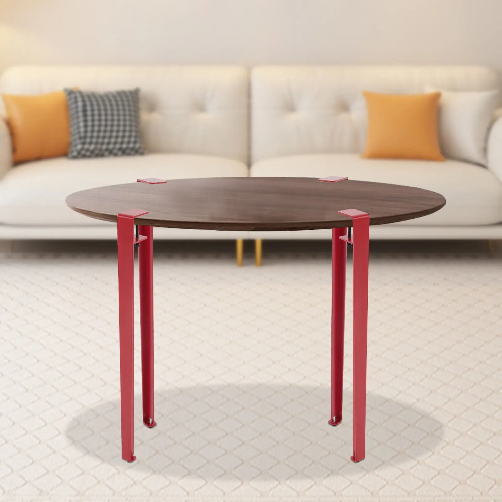 

4Pcs 71cm/28in Red Adjustable Table Legs Table Clamp Legs F-shaped Table Legs