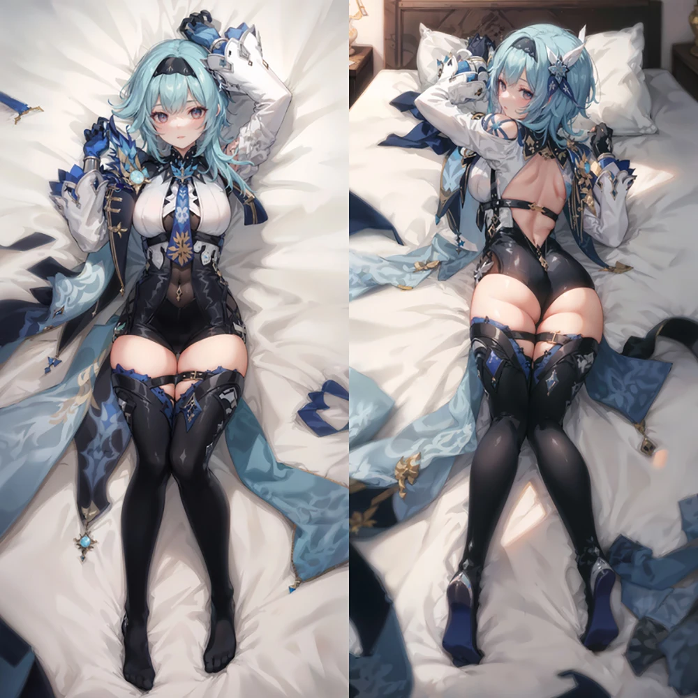 

Eula Dakimakura Genshin Impact Game Pillow Case Hugging Cushion Cover Otaku Full Body Sexy Pillowcase Home Bedding Decor Gift