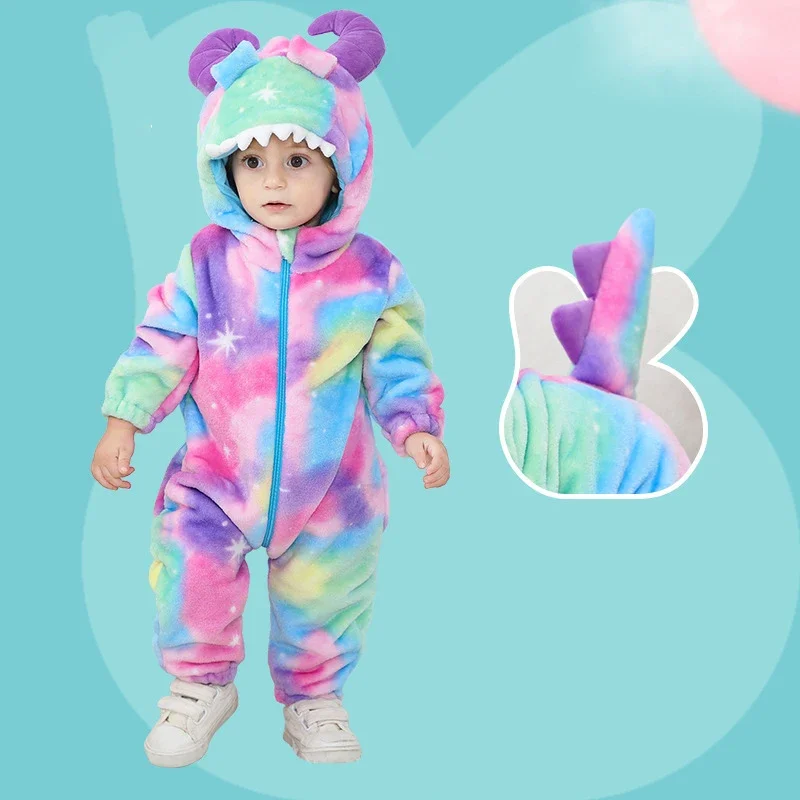 Halloween Monster Cosplay Costume Baby Girl Clothes Boy Animal Kigurumis Clothes Anime Cute Onesie Festival  Chiristmas Outfit