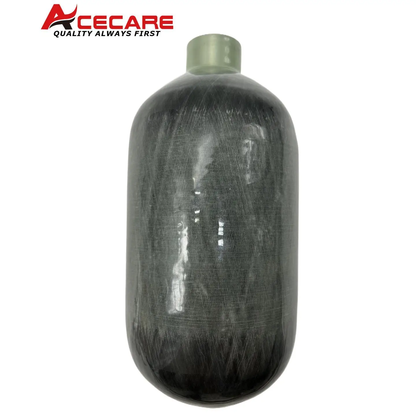 Acecare 4500Psi 300Bar 1.1L أسطوانة من ألياف الكربون خزان الضغط العالي مضغوط صغير HPA خزان للغوص M18 * 1.5