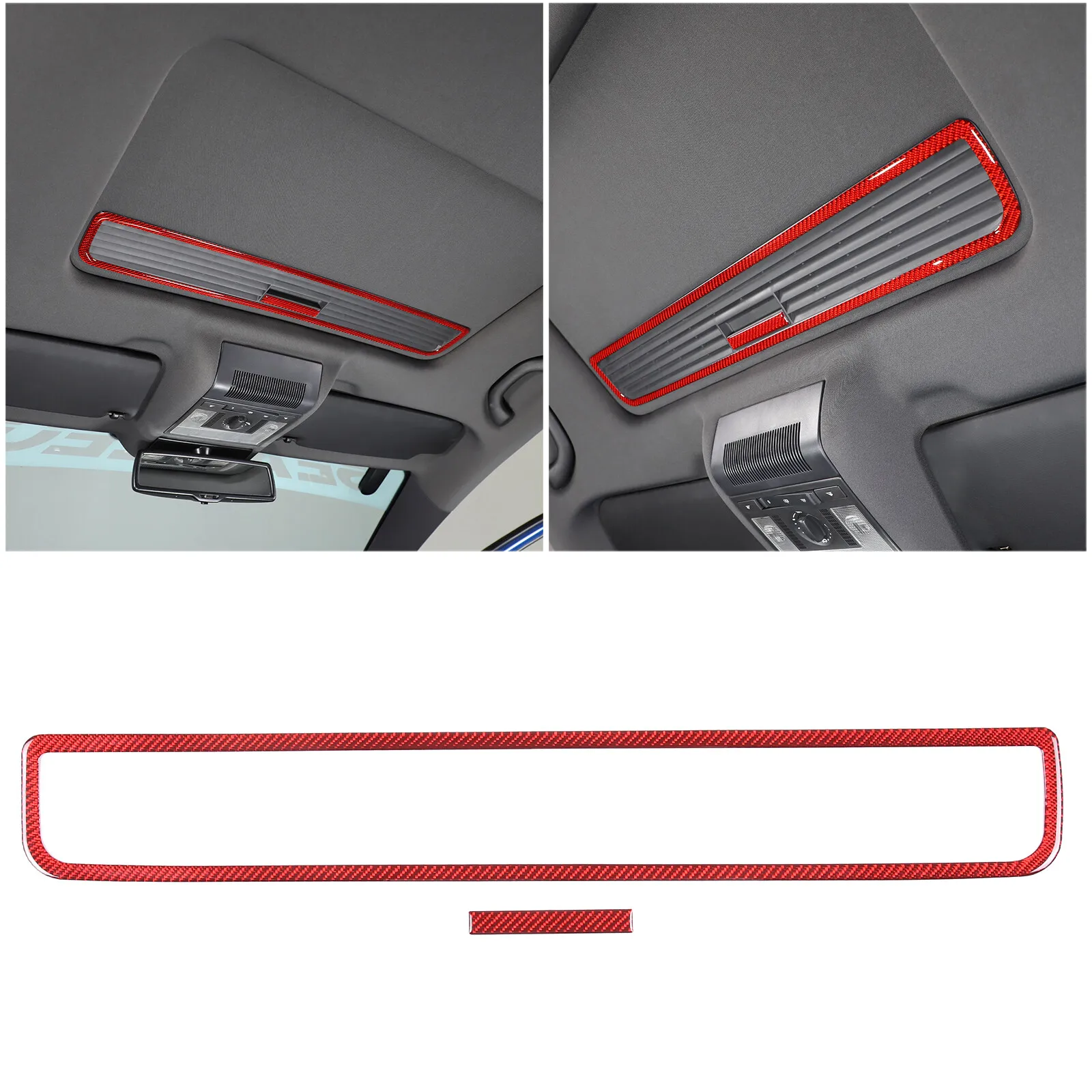 

Car Sunroof Handle Frame Sticker For Seat Leon MK2 2005-2012 Carbon Fiber Rear Roof Reading Light Panel Trim Car Accessories