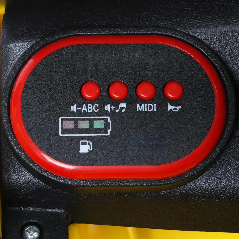 4-Rad-Quad-Elektroauto für Kinder, Elektro-Rennwagen für Kleinkinder mit LED-Scheinwerfer, Musikfunktion, Instrumententafel