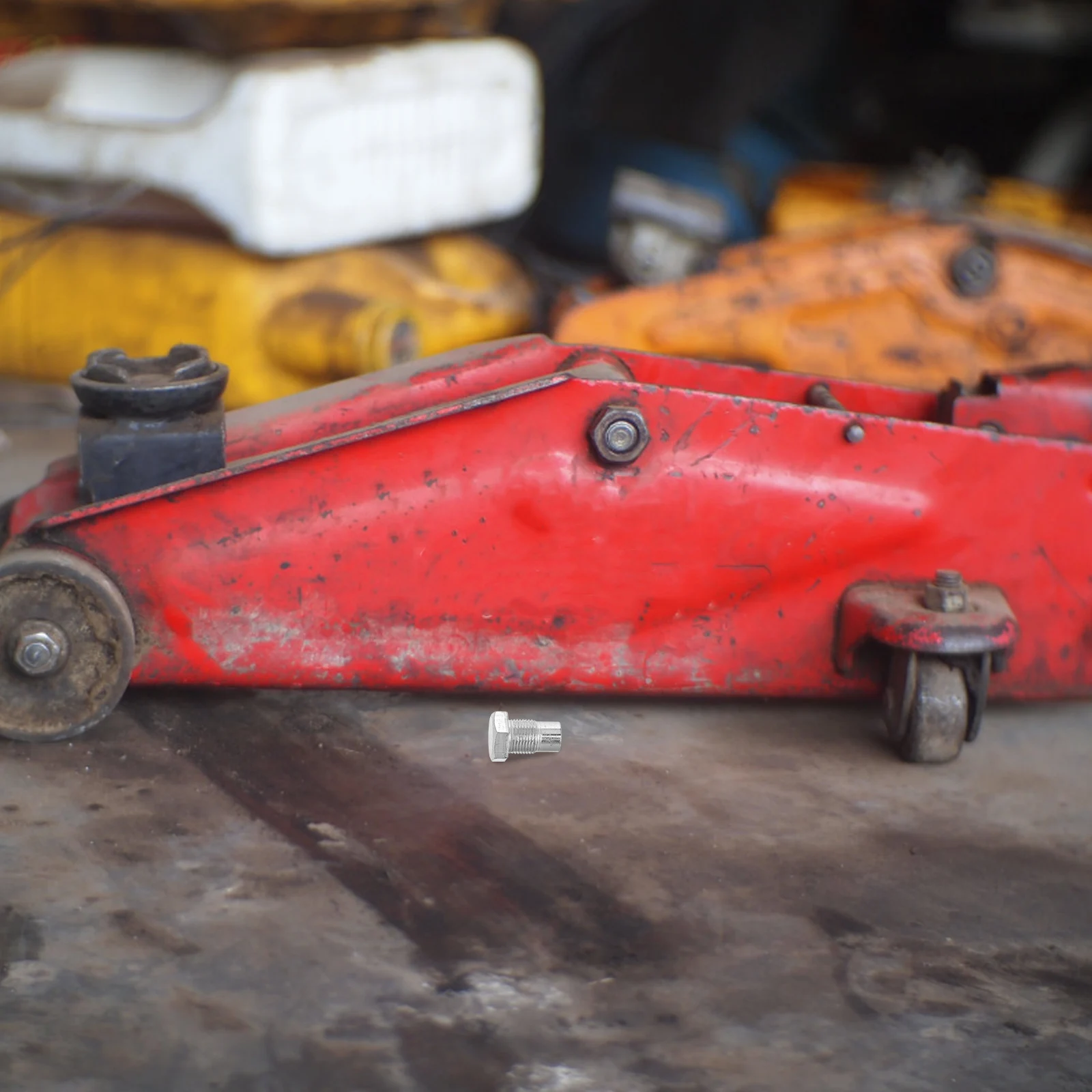 

Horizontal Floor Jack Pressure Rod Fixed Screw Hydraulic Top Handle Replacement Bolt Durable Metal Car Lift Accessories