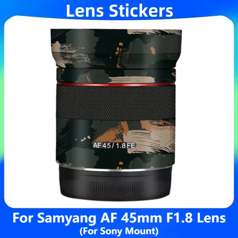 For Samyang AF 45mm F1.8 FE (For Sony Mount) Lens Sticker Vinyl Wrap Film Lens Body Protective Sticker Protector Coat