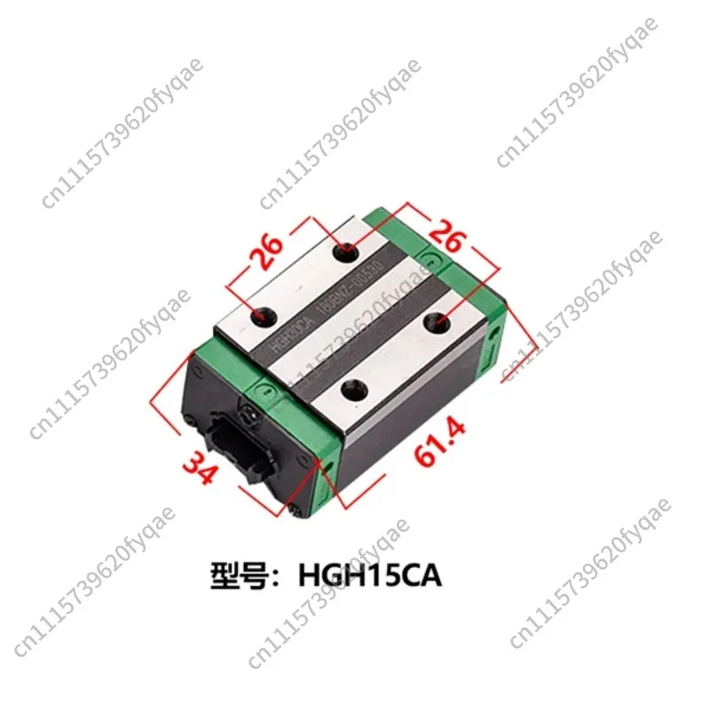 Precision Linear Guide Rail Flange Slider Block HGH HGW15 20 25 30 35 45 55 Linear Motion Slide Carriage