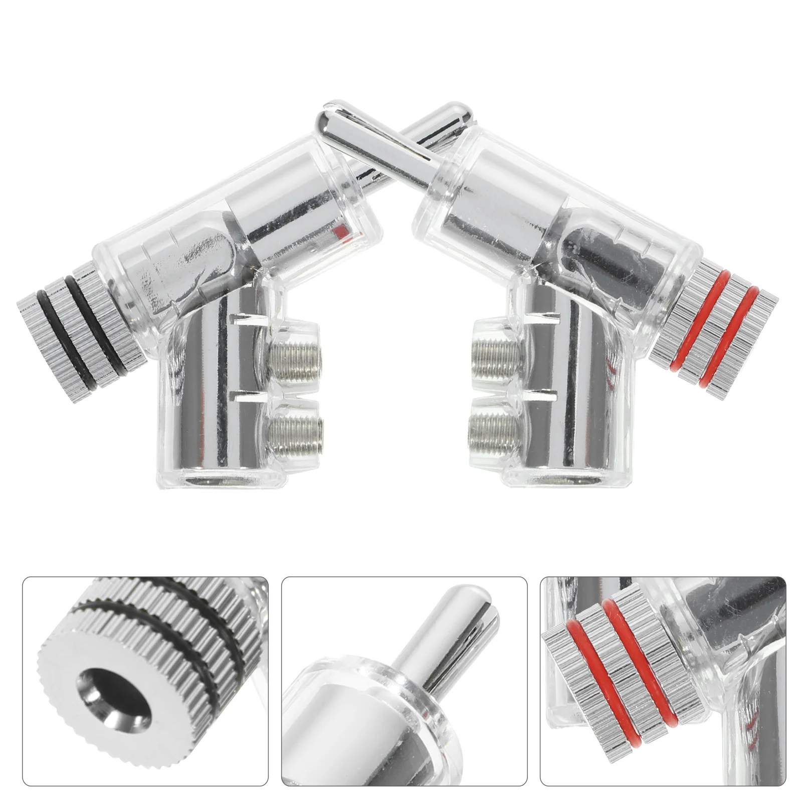 

2pcs Gold-Plated Rhodium Banana Plug 45 Degree Angled Solderless Speaker Terminal For Amplifier Audio Receiver Cable Connector