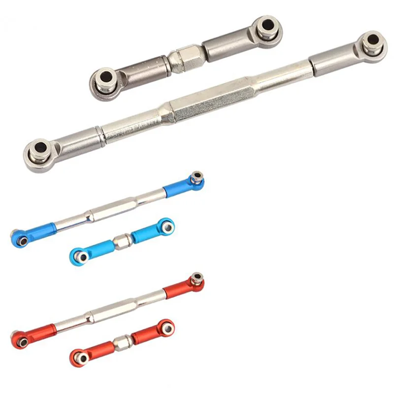 

Pro RC Steering Rod CNC Machining Aluminum Alloy Steering Linkage Rod Set For WPL 1608T RC Truck RC Steering Linkage Set