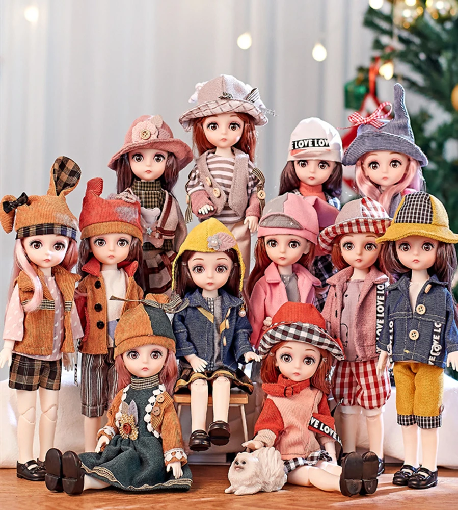 

1/6 BJD Dolls Full Set With Fashion Clothes Soft Wig Head File Body For Girl Toy Gift 12 Constellation Series