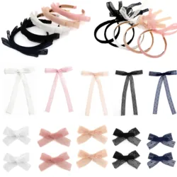 Fashion Eyelet Ribbon Hairband  Hairbow  Hair Accessories Elegant Hair Scruchy headband