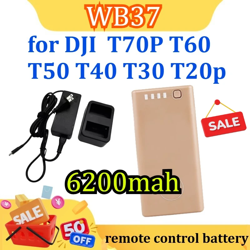 

New High Quality for DJI WB37 6200mah T70P T60 T50 T40 T30 T20p Remote Control Battery