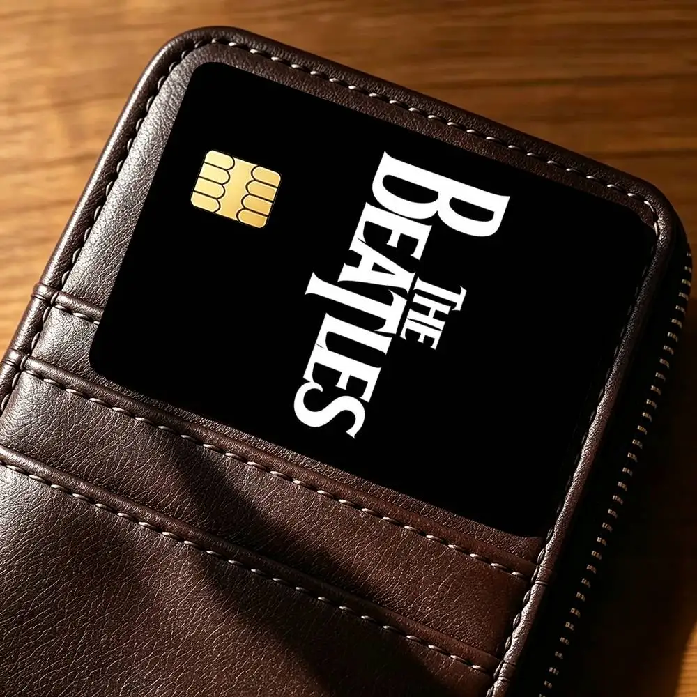 R-Rock Band T-The Beatles Credit Card HD Stickers Small Chip Waterproof Sticker Game Card Decal Gift