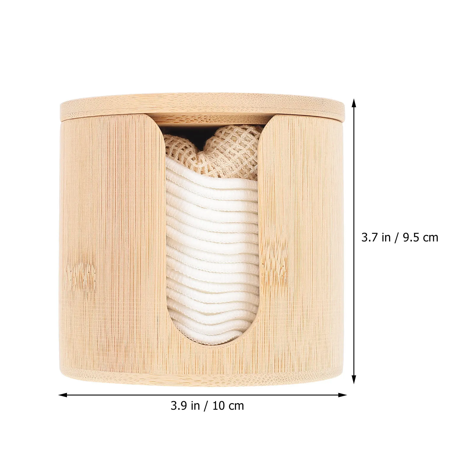 1 ensemble de tampons démaquillants en bambou réutilisables, bouffantes rondes pour le lavage du visage, outil de soins de la peau doux, ronds en coton pour Salon de maison, tampons cosmétiques