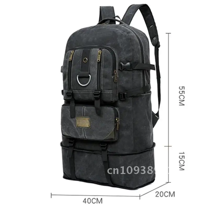 

Large Capacity Retro Canvas Travel Backpack For Leisure Mountaineering Storage Backpack Men Outdoor Luggage Women Designer And