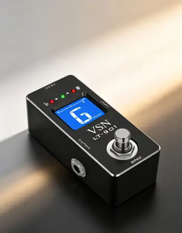 VSN LT-901 Guitar Tuner Mini Chromatic Tuner Pedal Effect LED Display True Bypass Guitar Accessories for Electric Guitar Bass