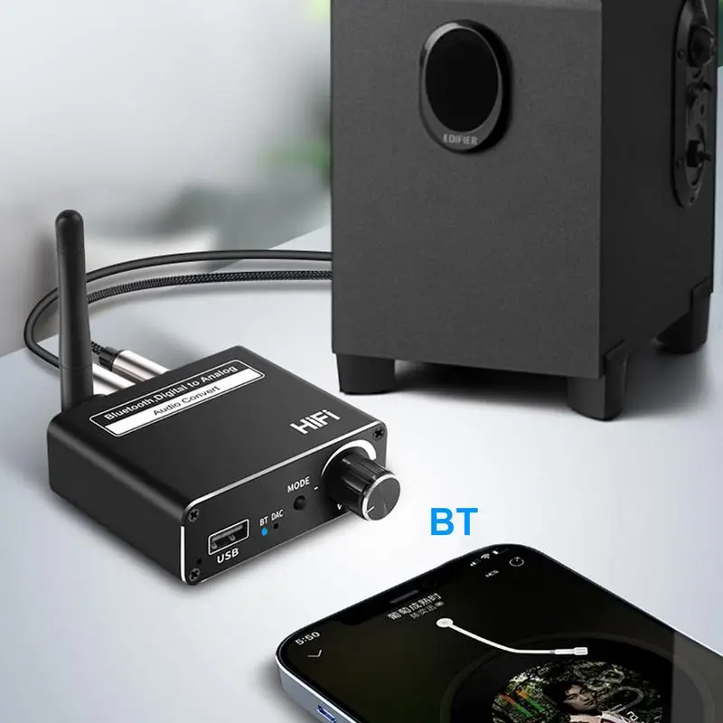 Беспроводной аудиопередатчик и приемник Беспроводное цифровое стерео подключение нескольких устройств Аудиоприемник без потерь дальнего действия