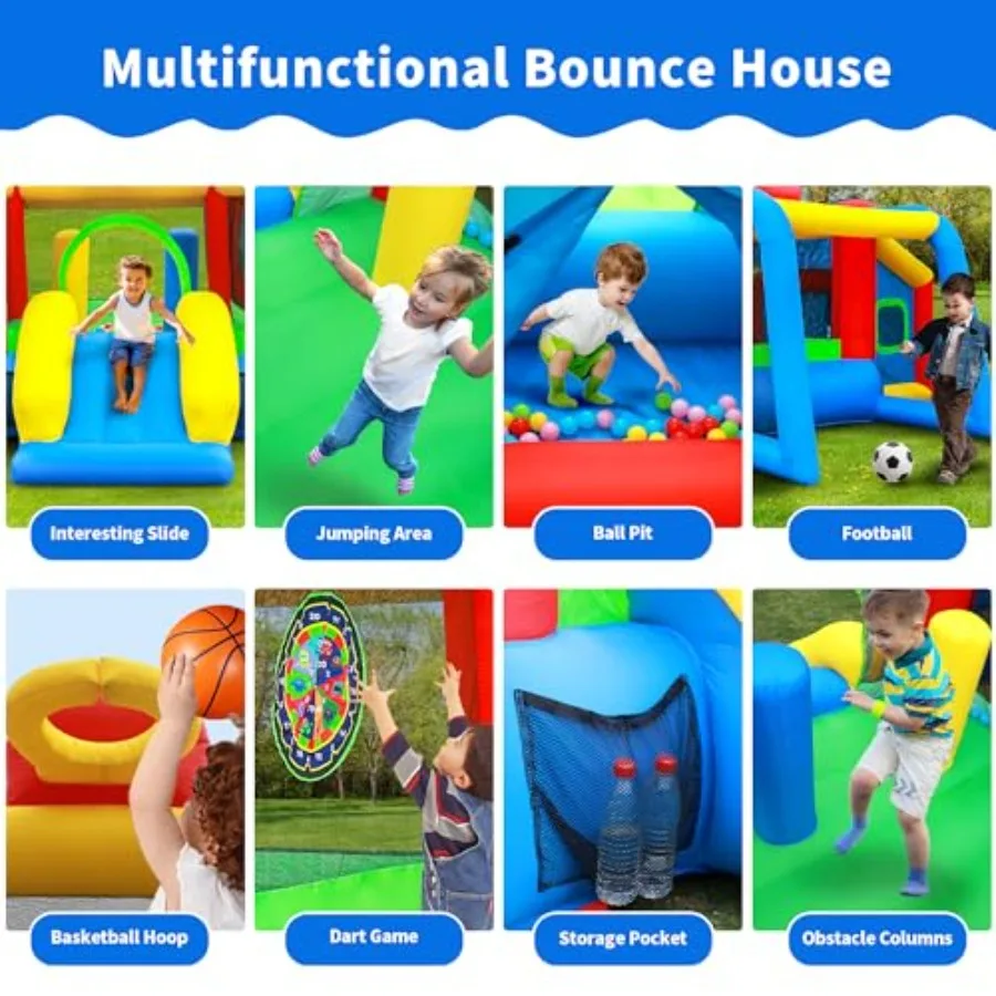 풍선 놀이터 점핑 캐슬 슬라이드 (송풍기 포함) 볼풀 포함