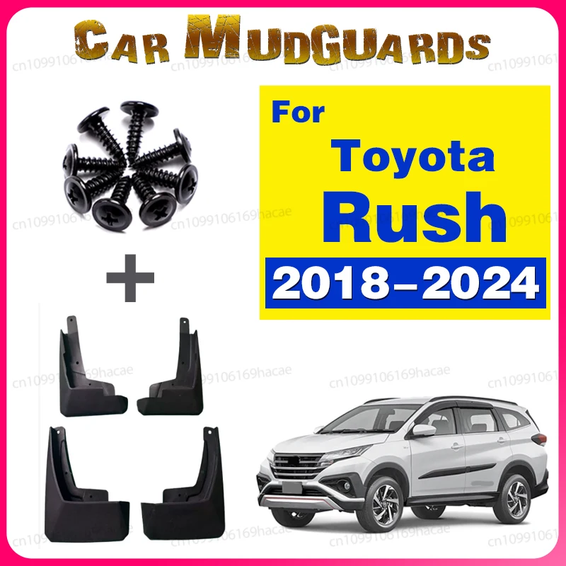 

For Toyota Rush 2018 2019 2020 2021 2022 2023 2024 Fender Mudguard Mud Flaps Guard Splash Flap Mudguards Car Accessories