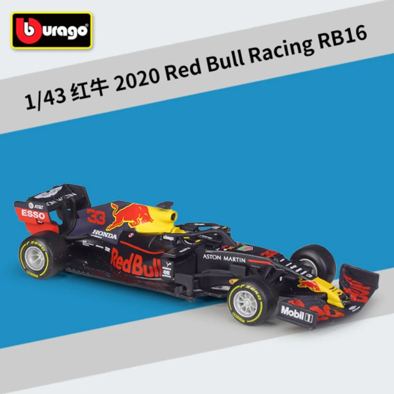 Nieuwe Bburago 1:43 Ferrari Red Bull Racing Tag Heuer Rb14 2018 #3 #33 Legering Auto Model Diecast Model Collectie Kinderen Speelgoed Cadeau