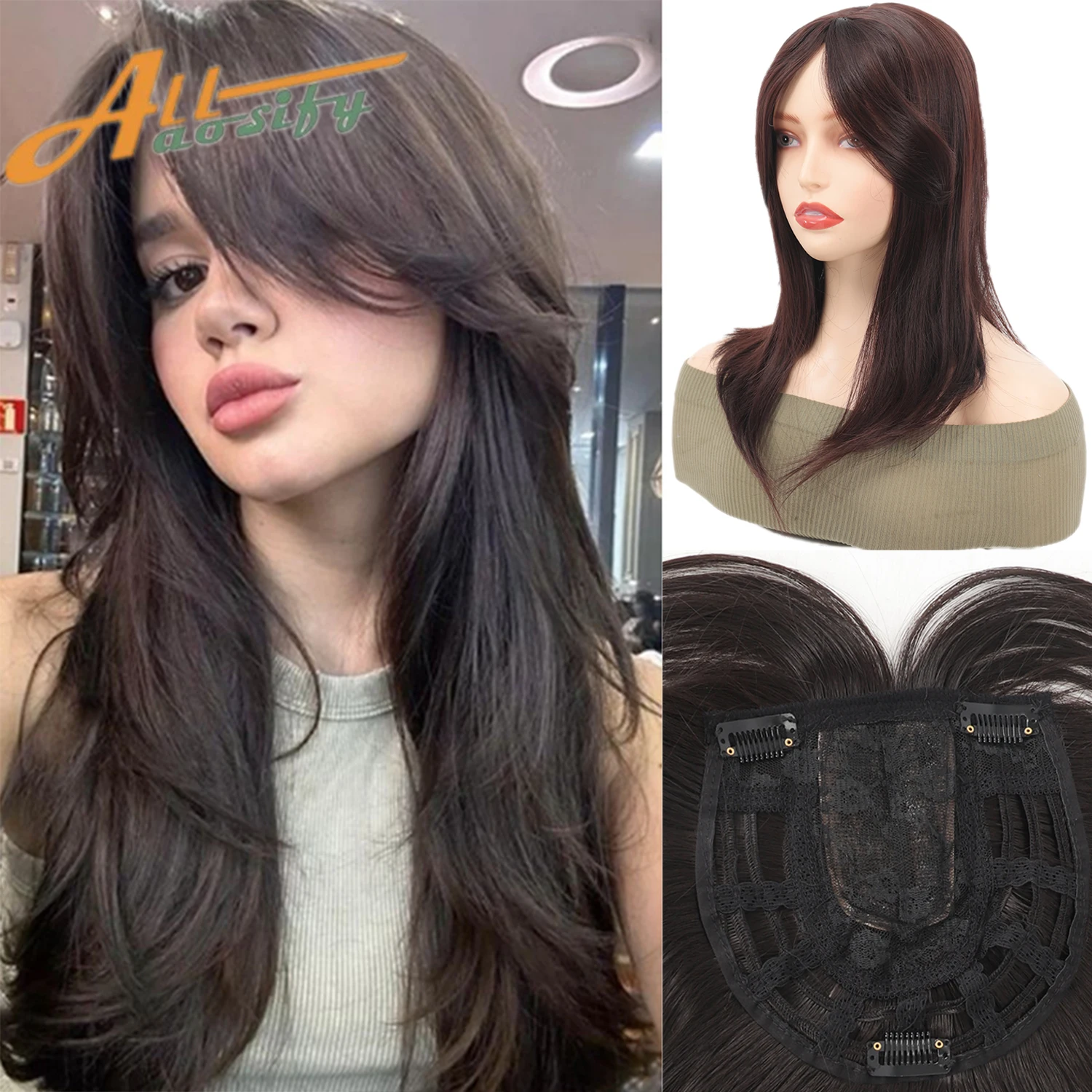 

Синтетическая накладная челка, наращивание челки на клипсе, натуральный аккуратный топпер с искусственной бахромой, шиньон, невидимые шиньоны для косметики