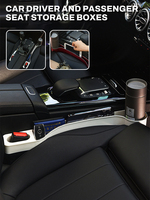 Car Seat Gap Filler Organizer Waterproof Car Seat Gap Plug Strip with 2 Grooves Seat Gap Storage Auto Interior Accessories 2PCS
