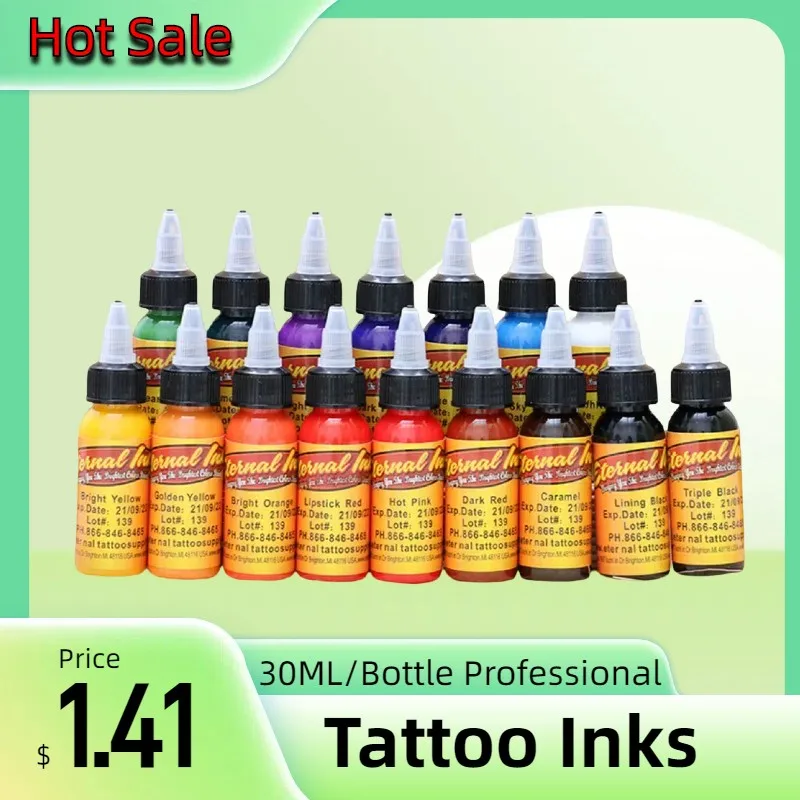 

30ML Safe Tattoo Inks Color Tattoo Tattoo Pigment Mild Non-irritating Long-lasting Body Painting Art Body Makeup Liquid Pigments