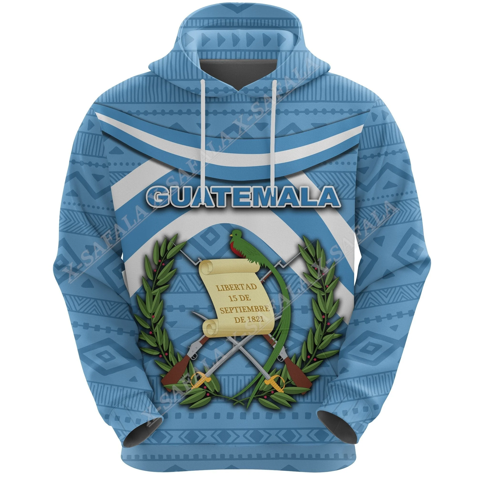 

Guatemala Flag Emblem Coat Of Arms 3D Print Zipper Hoodie Mens Pullover Sweatshirts Hooded Jersey Tracksuits Outwear Coat Casual