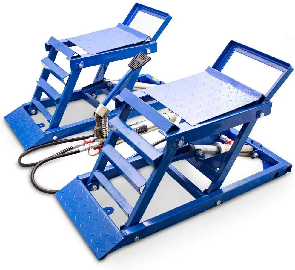 Portable Hydraulic Car Ramp, Capable of Carrying 2T, Hydraulic Type, Household Lifting, Easy to carry, Vehicle Mounted