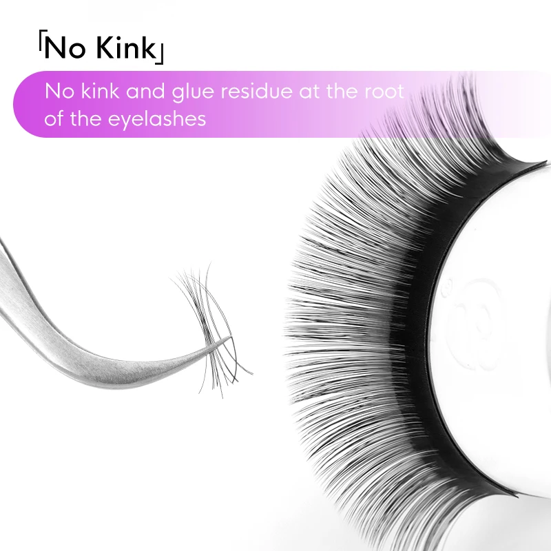 Misslamode D+ Curl All Size Mink Eyelashes 8-15mm Mix Individual Eyelashes 16rows Russian Volume Eyelashes Extension