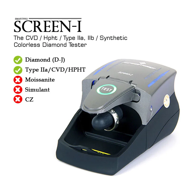 Smartpro Portable Natural Diamond Synthetic Diamonds Screener Screen I Automatic Diamond CVD/HPHT Tester For Jewellery Testing