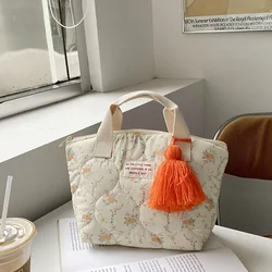 Stepp Isolierte Mittagessen Tasche Koreanische Kleine Tote Handtasche für Frauen Kind Tragbare Kinder Schule Isolierte Lunchbox Lebensmittel Picknick Taschen