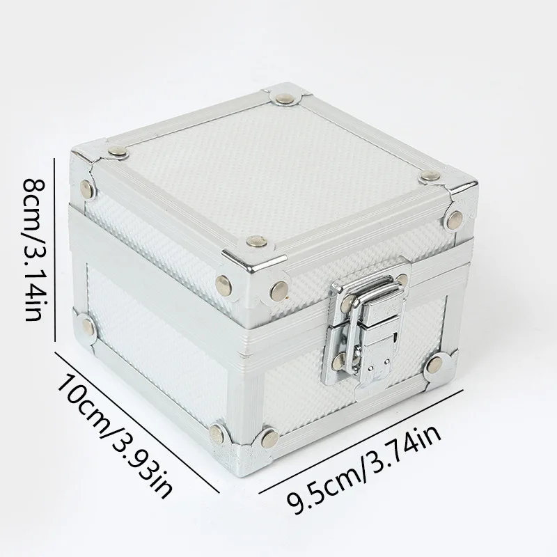 Small Portable Makeup Organizer Box Watch Jewelry Case Manicure Nail Art Tools Storage Box Lipstick Organizer For Travel Gifts